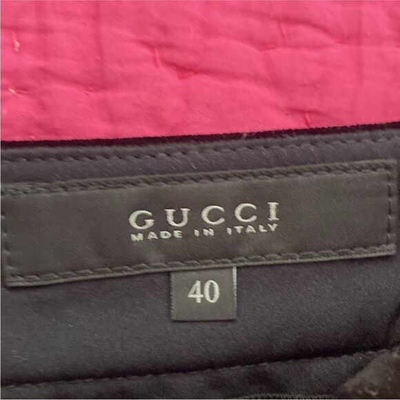 Gucci Women's Black velvet Pants, M - Picture 9 of 12